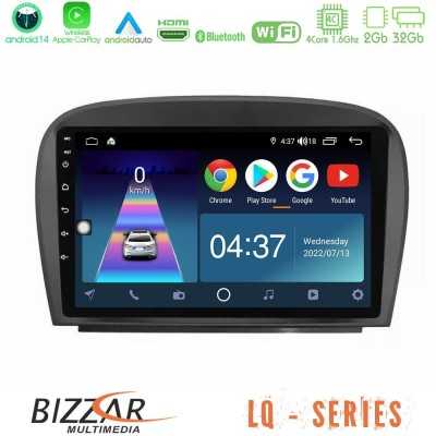 Bizzar LQ Series 4Core Android14 2+32GB Mercedes SL Class 2005-2011 Navigation Multimedia Tablet 9" Με Carplay & Android Auto