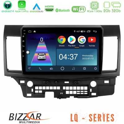 Bizzar LQ Series 4Core Android14 2+32GB Mitsubishi Lancer 2008 – 2015 Navigation Multimedia Tablet 10" Με Carplay & Android Auto