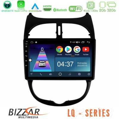 Bizzar LQ Series 4Core Android14 2+32GB Peugeot 206 Navigation Multimedia Tablet 9" Με Carplay & Android Auto Bizzar LQ Series 4Core Android14 2+32GB Peugeot 206 Navigation Multimedia Tablet 9" Με Carplay & Android Auto