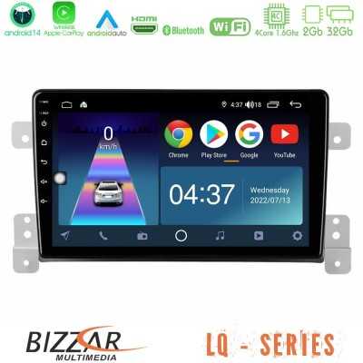 Bizzar LQ Series 4Core Android14 2+32GB Suzuki Grand Vitara Navigation Multimedia Tablet 9" Με Carplay & Android Auto