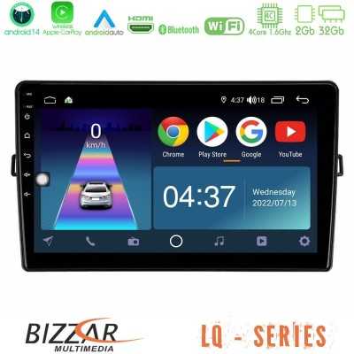 Bizzar LQ Series 4Core Android14 2+32GB Toyota Auris Navigation Multimedia Tablet 10" Με Carplay & Android Auto