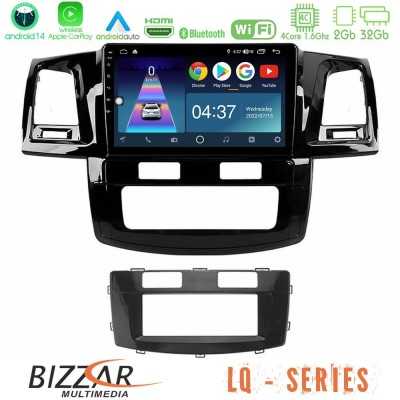 Bizzar LQ Series 4Core Android14 2+32GB Toyota Hilux 2007-2016 Navigation Multimedia Tablet 9" Με Carplay & Android Auto