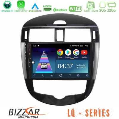 Bizzar LQ Series 4Core Android14 2+32GB Nissan Pulsar 2015-2018 Navigation Multimedia Tablet 9" Με Carplay & Android Auto