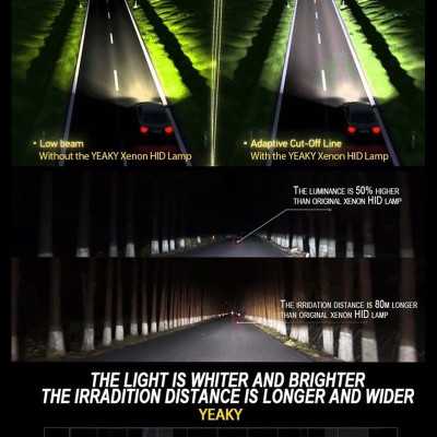 Yeaky HID Bulbs +50% Φωτισμός (1τμχ)
