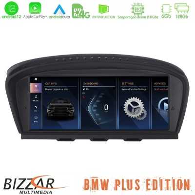 Bizzar Plus Edition BMW 3er/5er E90/E92/E60 CIC Android12 8Core (6+128GB) Navigation Multimedia 8.8" Black Panel