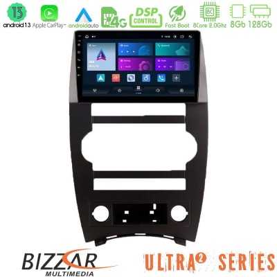 Bizzar Ultra Series Jeep Commander 2007-2008 8core Android13 8+128GB Navigation Multimedia Tablet 9"