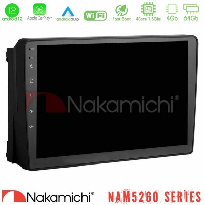 Nakamichi NAM5260 Series 4Core Android12 4+64GB Ford 2007- Navigation Multimedia Tablet 9" Με Carplay & Android Auto Nakamichi NAM5260 Series 4Core Android12 4+64GB Ford 2007- Navigation Multimedia Tablet 9" Με Carplay & Android Auto