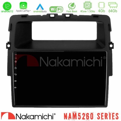 Nakamichi NAM5260 Series 4Core Android12 4+64GB Renault/Nissan/Opel Navigation Multimedia Tablet 10" Με Carplay & Android Auto Nakamichi NAM5260 Series 4Core Android12 4+64GB Renault/Nissan/Opel Navigation Multimedia Tablet 10" Με Carplay & Android Auto