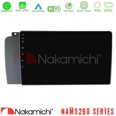 Nakamichi NAM5260 Series 4Core Android12 4+64GB Volvo S60 2004-2009 Navigation Multimedia Tablet 9" Με Carplay & Android Auto Nakamichi NAM5260 Series 4Core Android12 4+64GB Volvo S60 2004-2009 Navigation Multimedia Tablet 9" Με Carplay & Android Auto