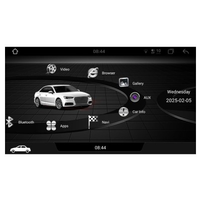 Bizzar LQ Series 4Core Android14 2+32GB VW Touran 2003-2011 Navigation Multimedia Tablet 10" Με Carplay & Android Auto