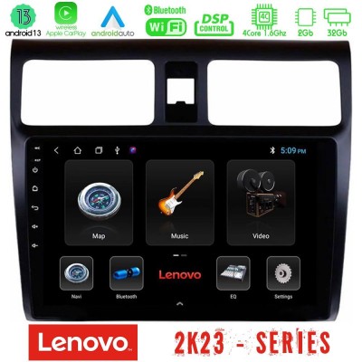 Lenovo Car Pad Suzuki Swift 2005-2010 4Core Android 13 2+32GB Navigation Multimedia Tablet 10"