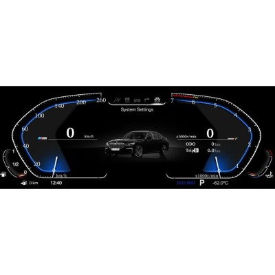 BMW X6 E71 2008-2013 Digital LCD Instrument Cluster 12,3" με HD οθόνη 1920*720
