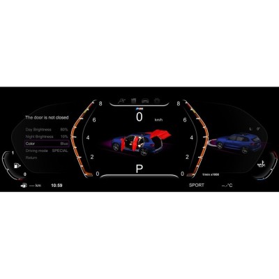 BMW X6 E71 2008-2013 Digital LCD Instrument Cluster 12,3" με HD οθόνη 1920*720