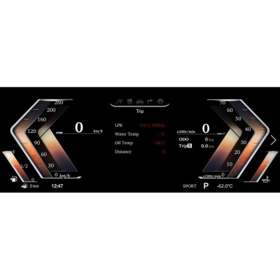 BMW X6 E71 2008-2013 Digital LCD Instrument Cluster 12,3" με HD οθόνη 1920*720