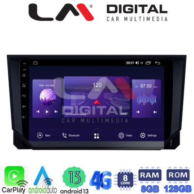 LM Digital - LM ZT8222 GPS Οθόνη OEM Multimedia Αυτοκινήτου για Seat Ibiza - Arona 2018 (CarPlay/AndroidAuto/BT/GPS/WIFI/GPRS)