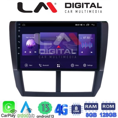 LM Digital - LM ZT8272 GPS Οθόνη OEM Multimedia Αυτοκινήτου για SUBARU IMPREZA-FORESTER 20092012 (CarPlay/AndroidAuto/BT/GPS/WIF