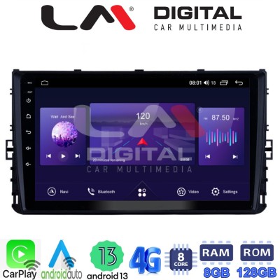 LM Digital - LM ZT8284 GPS Οθόνη OEM Multimedia Αυτοκινήτου για VW T-ROC & T-CROSS 2017 (CarPlay/AndroidAuto/BT/GPS/WIFI/GPRS)