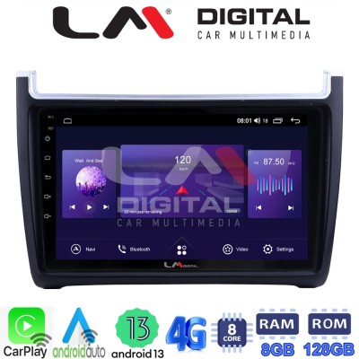 LM Digital - LM ZT8405 GPS Οθόνη OEM Multimedia Αυτοκινήτου για VW POLO 20142017 & CADDY 2015 (CarPlay/AndroidAuto/BT/GPS/WIFI/G