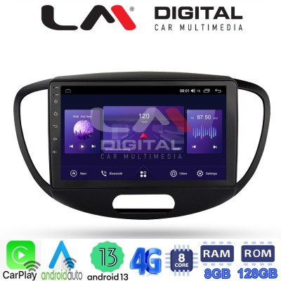 LM Digital - LM ZT8455 GPS Οθόνη OEM Multimedia Αυτοκινήτου για HYUNDAI i10 20082013 (CarPlay/AndroidAuto/BT/GPS/WIFI/GPRS)