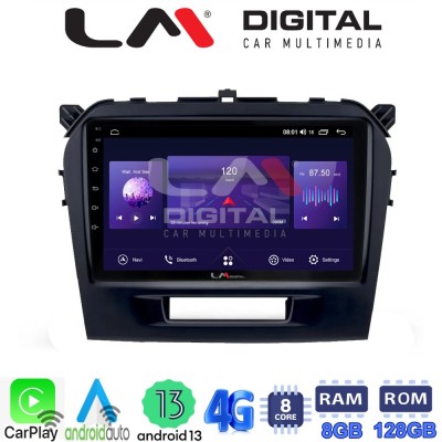 LM Digital - LM ZT8571 GPS Οθόνη OEM Multimedia Αυτοκινήτου για SUZUKI VITARA & BREZZA 2016 (CarPlay/AndroidAuto/BT/GPS/WIFI/GPR