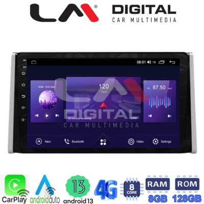 LM Digital - LM ZT8572 GPS Οθόνη OEM Multimedia Αυτοκινήτου για TOYOTA RAV 4 2019 (CarPlay/AndroidAuto/BT/GPS/WIFI/GPRS)