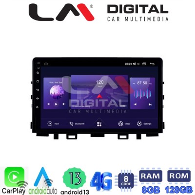 LM Digital - LM ZT8625 GPS Οθόνη OEM Multimedia Αυτοκινήτου για KIA RIO & STONIC 2017 (CarPlay/AndroidAuto/BT/GPS/WIFI/GPRS)