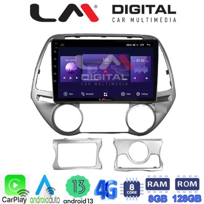 LM Digital - LM ZT8839 GPS Οθόνη OEM Multimedia Αυτοκινήτου για HYUNDAI i20 20082013 (CarPlay/AndroidAuto/BT/GPS/WIFI/GPRS)