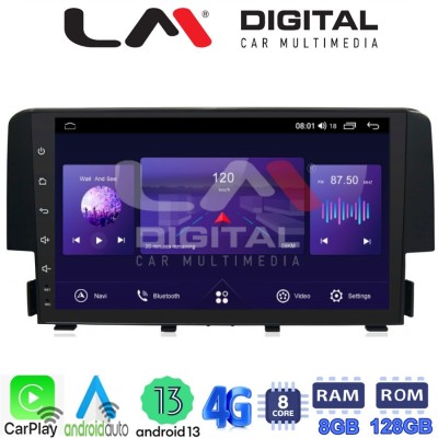 LM Digital - LM ZT8941 GPS Οθόνη OEM Multimedia Αυτοκινήτου για HONDA CIVIC 2016 (CarPlay/AndroidAuto/BT/GPS/WIFI/GPRS)