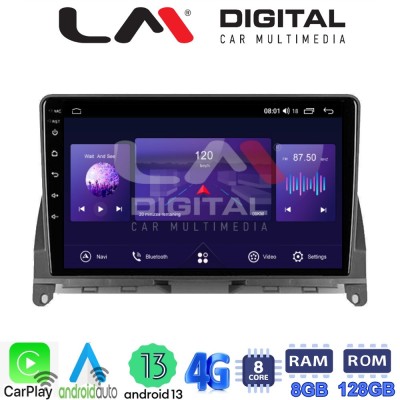 LM Digital - LM ZT8265 GPS Οθόνη OEM Multimedia Αυτοκινήτου για MERCEDES C CLASS (W204) 20072011 (CarPlay/AndroidAuto/BT/GPS/WIF
