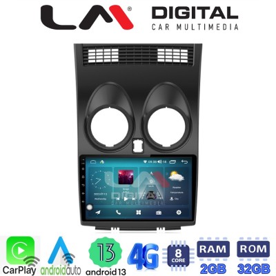 LM Digital - LM ZR8001 GPS Οθόνη OEM Multimedia Αυτοκινήτου για NISSAN QASHQAI 2007 2013 (CarPlay/AndroidAuto/BT/GPS/WIFI/GPRS)