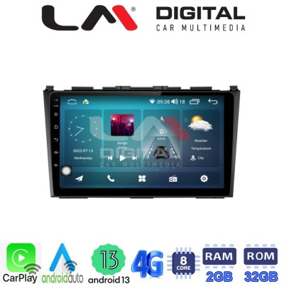 LM Digital - LM ZR8009 GPS Οθόνη OEM Multimedia Αυτοκινήτου για HONDA CRV 20052012 (CarPlay/AndroidAuto/BT/GPS/WIFI/GPRS)
