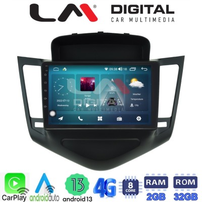LM Digital - LM ZR8045 GPS Οθόνη OEM Multimedia Αυτοκινήτου για CHEVROLET CRUZE 20082013 (CarPlay/AndroidAuto/BT/GPS/WIFI/GPRS)