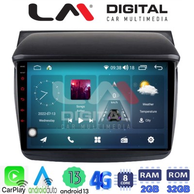 LM Digital - LM ZR8094 GPS Οθόνη OEM Multimedia Αυτοκινήτου για MITSUBISHI L200 2006 2014 (CarPlay/AndroidAuto/BT/GPS/WIFI/GPRS