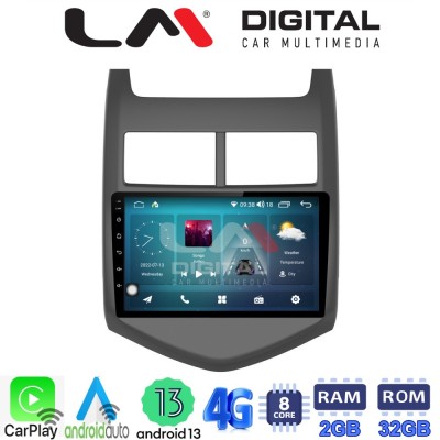 LM Digital - LM ZR8107 GPS Οθόνη OEM Multimedia Αυτοκινήτου για CHEVROLET AVEO 2012 (CarPlay/AndroidAuto/BT/GPS/WIFI/GPRS)