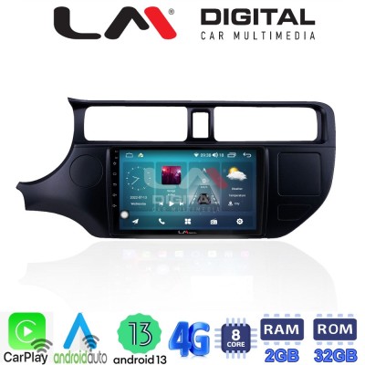 LM Digital - LM ZR8124 GPS Οθόνη OEM Multimedia Αυτοκινήτου για KIA RIO 2015 (CarPlay/AndroidAuto/BT/GPS/WIFI/GPRS)
