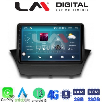 LM Digital - LM ZR8152 GPS Οθόνη OEM Multimedia Αυτοκινήτου για FORD FIESTA 20082017 (CarPlay/AndroidAuto/BT/GPS/WIFI/GPRS)