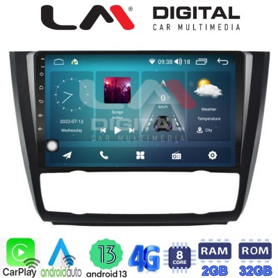 LM Digital - LM ZR8170B GPS Οθόνη OEM Multimedia Αυτοκινήτου για BMW σειρά 1 (E81 - E82 - E87 -E88) (CarPlay/AndroidAuto/BT/GPS/