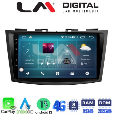 LM Digital - LM ZR8179 GPS Οθόνη OEM Multimedia Αυτοκινήτου για SUZUKI SWIFT 20112016 (CarPlay/AndroidAuto/BT/GPS/WIFI/GPRS)