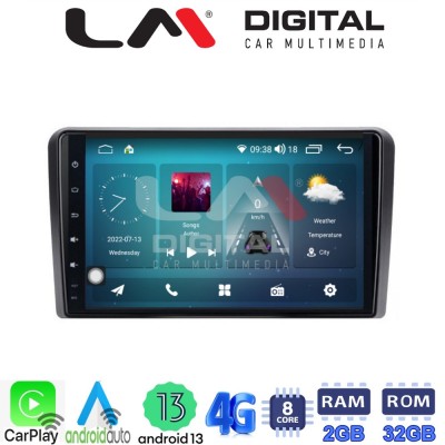 LM Digital - LM ZR8190 GPS Οθόνη OEM Multimedia Αυτοκινήτου για PEUGEOT 308 2013 (CarPlay/AndroidAuto/BT/GPS/WIFI/GPRS)