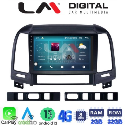 LM Digital - LM ZR8239 GPS Οθόνη OEM Multimedia Αυτοκινήτου για Hyundai SantaFe 2006 2013 (CarPlay/AndroidAuto/BT/GPS/WIFI/GPRS LM Digital - LM ZR8239 GPS Οθόνη OEM Multimedia Αυτοκινήτου για Hyundai SantaFe 2006 2013 (CarPlay/AndroidAuto/BT/GPS/WIFI/GPRS
