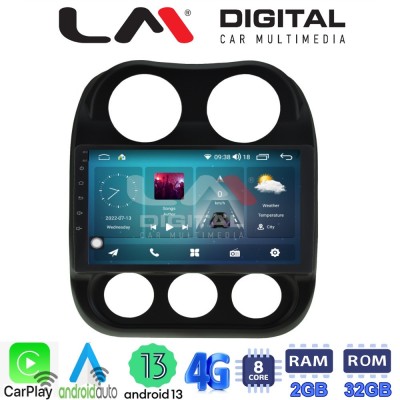 LM Digital - LM ZR8252 GPS Οθόνη OEM Multimedia Αυτοκινήτου για JEEP COMPASS 20112016 (CarPlay/AndroidAuto/BT/GPS/WIFI/GPRS)