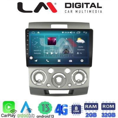 LM Digital - LM ZR8360 GPS Οθόνη OEM Multimedia Αυτοκινήτου για MAZDA BT 50 & FORD RANGER 20062011 (CarPlay/AndroidAuto/BT/GPS/W