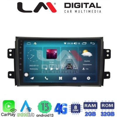 LM Digital - LM ZR8446 GPS Οθόνη OEM Multimedia Αυτοκινήτου για FIAT SEDICI & SUZUKI SX4 2005-2013 (CarPlay/AndroidAuto/BT/GPS/W LM Digital - LM ZR8446 GPS Οθόνη OEM Multimedia Αυτοκινήτου για FIAT SEDICI & SUZUKI SX4 2005-2013 (CarPlay/AndroidAuto/BT/GPS/W