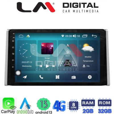 LM Digital - LM ZR8572 GPS Οθόνη OEM Multimedia Αυτοκινήτου για TOYOTA RAV 4 2019 (CarPlay/AndroidAuto/BT/GPS/WIFI/GPRS)