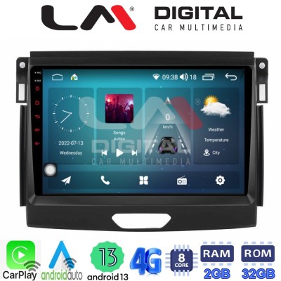 LM Digital - LM ZR8574 GPS Οθόνη OEM Multimedia Αυτοκινήτου για Ford Ranger 2015 2020 (CarPlay/AndroidAuto/BT/GPS/WIFI/GPRS)
