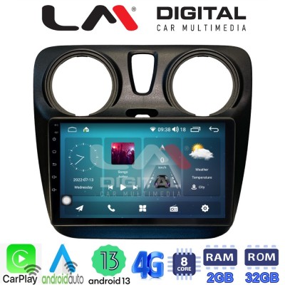LM Digital - LM ZR8657 GPS Οθόνη OEM Multimedia Αυτοκινήτου για Dacia Dokker 2012 (CarPlay/AndroidAuto/BT/GPS/WIFI/GPRS)