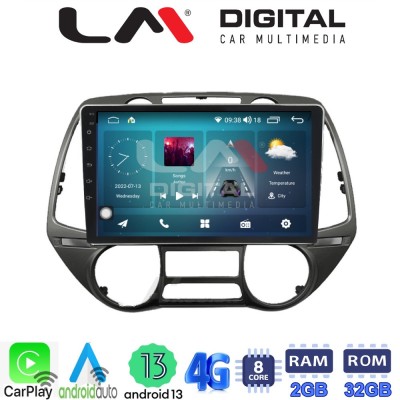 LM Digital - LM ZR8837 GPS Οθόνη OEM Multimedia Αυτοκινήτου για Hyundai i20 2008 2014 (CarPlay/AndroidAuto/BT/GPS/WIFI/GPRS)