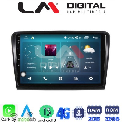 LM Digital - LM ZR8982 GPS Οθόνη OEM Multimedia Αυτοκινήτου για SK SUPERB 20082015 (CarPlay/AndroidAuto/BT/GPS/WIFI/GPRS)
