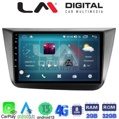 LM Digital - LM ZR8490 GPS Οθόνη OEM Multimedia Αυτοκινήτου για Seat Altea 2004 2015 (CarPlay/AndroidAuto/BT/GPS/WIFI/GPRS)