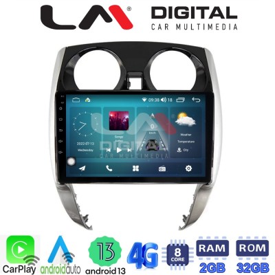 LM Digital - LM ZR8790 GPS Οθόνη OEM Multimedia Αυτοκινήτου για Nissan Note 2013 2020 (CarPlay/AndroidAuto/BT/GPS/WIFI/GPRS)